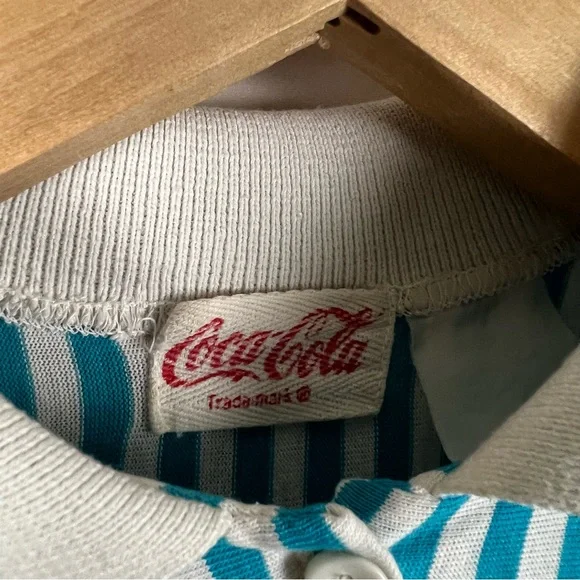 Vintage Blue and White Striped Long Sleeve Tee - Picture 3 of 5